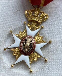 Орден "Вазы" 1-го класса, Швеция, золото.