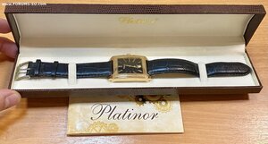 Мужские золотые наручные часы Platinor. 36 грамм золота.