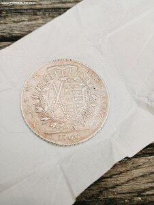 Талер Саксония Фридрих Август III 1766 год