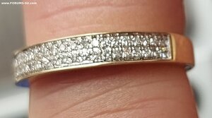 Колечко. Золото с брюлликами.