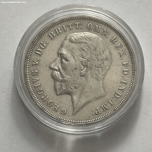 Великобритания Англия 1 крона 1935 г. Серебро. Оригинал