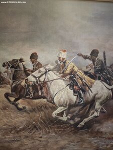 Афанасий Шелоумов "Атака казаков"