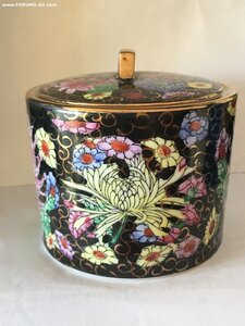 Сахарница, фарфор, живопись, старый Китай