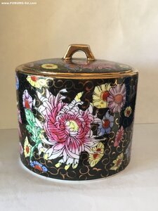 Сахарница, фарфор, живопись, старый Китай