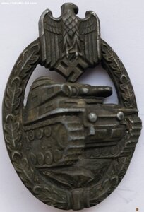 Знак за танковую атаку серебро