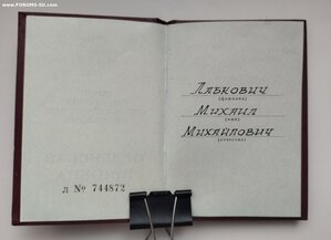 Орденская на Отвагу посмертно ННГ