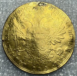 1 дукат 1915 + 4 дуката 1900