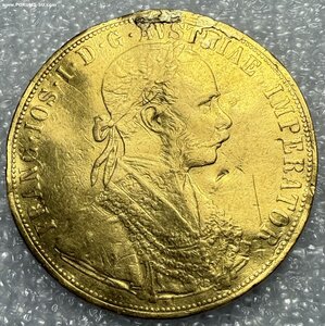 1 дукат 1915 + 4 дуката 1900