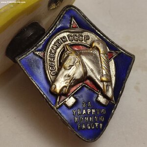 Знак Оссовиахим За Ударную Конную Работу 1934-1941г.