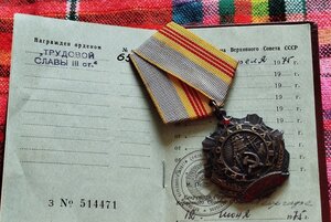 Трудовая слава № 65***.