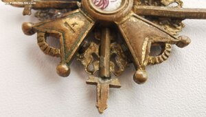 Св. Станислава 3ст. с мечами. Бронза.