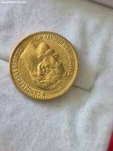 Монета 5 рублей 1898 год АГ Золото. Оригинал