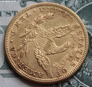 10 долларов 1882 США, золото
