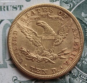 10 долларов 1882 США, золото