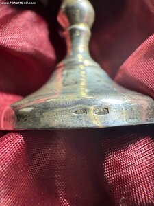 Рюмки серебро 875, чернь, набор 6 штук