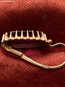 Серьги с камнями, 583 , 5 гр.