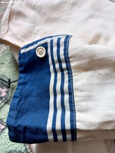 Оригинальная довоенная белая льняная рубаха матроса 1940 г