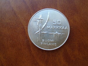 50 марок 1982 Финляндия Чемпионат мира по хоккею