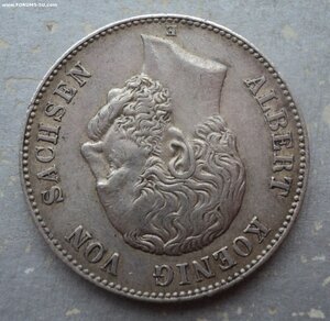Саксония 2 марки 1902 года. Не посмертная, король Альберт