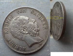 Саксония 2 марки 1902 года. Не посмертная, король Альберт