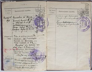 Служебная книжка краснофлотца Ельцина 1925 год
