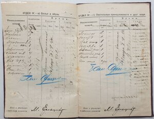 Служебная книжка краснофлотца Ельцина 1925 год