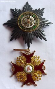 Орден Святого Станислава 1 ст. c звездой. Кейбель. АК.