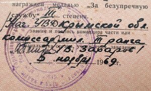 Выслуга МВД УССР Крымская область