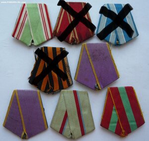 Колодки к Советским наградам в родном сборе