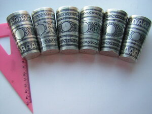 Набор довоенных стопок____ "КУБАЧИ" 875 пр._____6 шт.