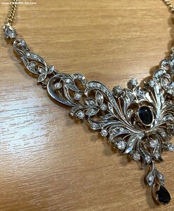 Бриллиантовое колье. 583 проба со звездой. Очень дорого.