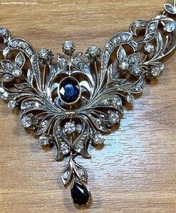 Бриллиантовое колье. 583 проба со звездой. Очень дорого.