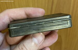 Серебряная табакерка 1878 год.