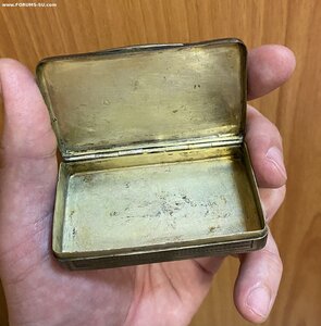 Серебряная табакерка 1878 год.