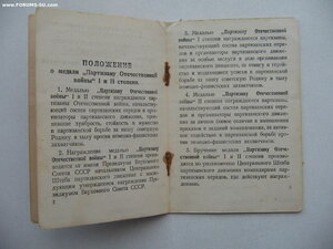 Партизан 2ст. с документом.