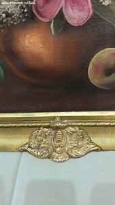 Картина натюрморт. 1920-1930 год. Западная Европа. С подпись