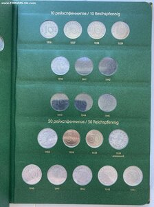 Полная коллекция, альбом монет Германии 3 Рейха 1939-1945