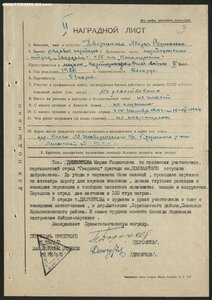 Партизан 2ст. с документом.