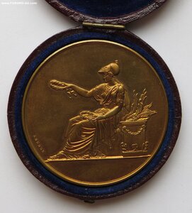 Школьная медаль - Франция - 1906 г. - В родной коробочке.