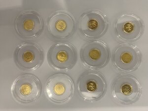 25 рублей ЗНАКИ ЗОДИАКА. Золото 12шт полный комплект