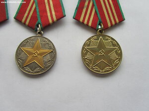 10 и 15 лет выслуги ВС СССР