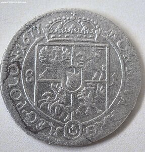 РЕДКИЙ!!! ОРТ 1677 ГОД. R5!!!