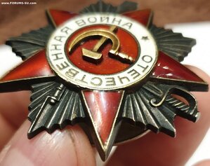Орден ОВ на моряка отдельного разведбата ВМБ ЧФ