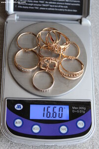 Золото 585 проба, кольца лом 16,6гр.