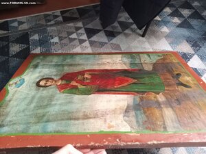 Храмовая, ростовая Икона  Св. Пантелеимон Целитель, 72\49см