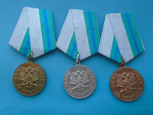 3 казачьи медали За усердие 1,2,3 ст Сибирское казачье войск
