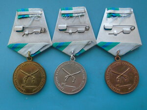 3 казачьи медали За усердие 1,2,3 ст Сибирское казачье войск