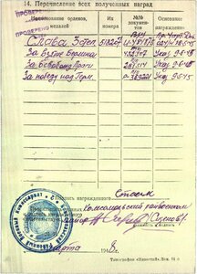 Слава 3 ст. № 518*** (За бои в Берлине).