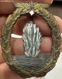 ЗНАК МИННЫЙ ТРАЛЬЩИК КЛЕЙМО RS ! СОСТОЯНИЕ !