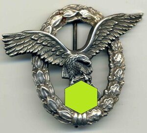 Знак пилота бунтметалл BSW, братья Schneider Wien